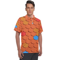 Phone Wallpaper Roof Roofing Tiles Roof Tiles Men s Polo Tee by artworkshop