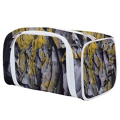 Rock Wall Crevices Geology Pattern Shapes Texture Toiletries Pouch by artworkshop