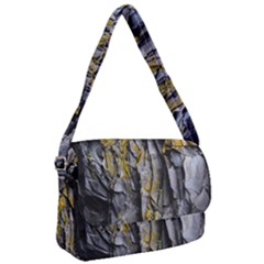 Rock Wall Crevices Geology Pattern Shapes Texture Courier Bag by artworkshop