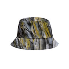 Rock Wall Crevices Geology Pattern Shapes Texture Bucket Hat (kids) by artworkshop