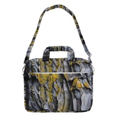 Rock Wall Crevices Geology Pattern Shapes Texture Macbook Pro 13  Shoulder Laptop Bag  by artworkshop