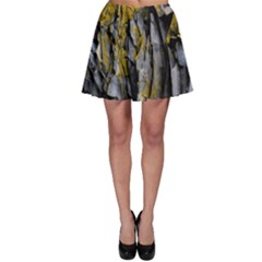 Rock Wall Crevices Geology Pattern Shapes Texture Skater Skirt by artworkshop