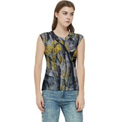 Rock Wall Crevices Geology Pattern Shapes Texture Women s Raglan Cap Sleeve Tee by artworkshop