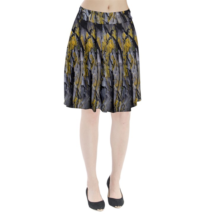 Rock Wall Crevices Geology Pattern Shapes Texture Pleated Skirt