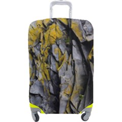 Rock Wall Crevices Geology Pattern Shapes Texture Luggage Cover (large)