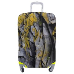 Rock Wall Crevices Geology Pattern Shapes Texture Luggage Cover (medium) by artworkshop