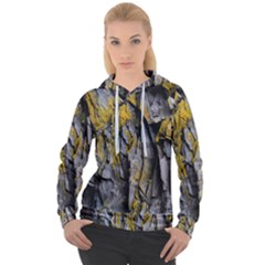 Rock Wall Crevices Geology Pattern Shapes Texture Women s Overhead Hoodie