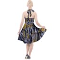 Rock Wall Crevices Geology Pattern Shapes Texture Halter Party Swing Dress  View2