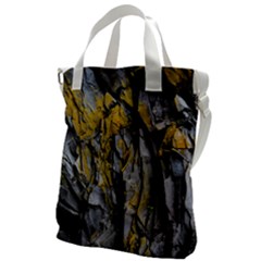 Rock Wall Crevices Geology Pattern Shapes Texture Canvas Messenger Bag by artworkshop