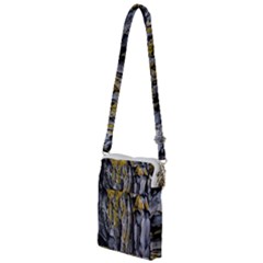 Rock Wall Crevices Geology Pattern Shapes Texture Multi Function Travel Bag by artworkshop