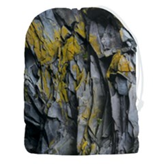 Rock Wall Crevices Geology Pattern Shapes Texture Drawstring Pouch (3xl) by artworkshop