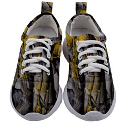 Rock Wall Crevices Geology Pattern Shapes Texture Kids Athletic Shoes by artworkshop