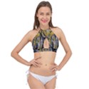 Rock Wall Crevices Geology Pattern Shapes Texture Cross Front Halter Bikini Top View1