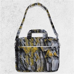 Rock Wall Crevices Geology Pattern Shapes Texture Macbook Pro 13  Shoulder Laptop Bag  by artworkshop