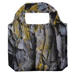 Rock Wall Crevices Geology Pattern Shapes Texture Premium Foldable Grocery Recycle Bag by artworkshop