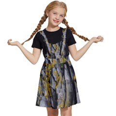 Rock Wall Crevices Geology Pattern Shapes Texture Kids  Apron Dress