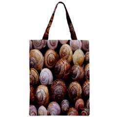 Snail Shells Pattern Arianta Arbustorum Zipper Classic Tote Bag by artworkshop