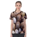 Snail Shells Pattern Arianta Arbustorum Women s Cotton Tee View1