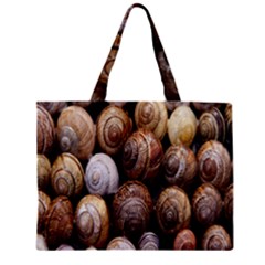 Snail Shells Pattern Arianta Arbustorum Zipper Mini Tote Bag by artworkshop