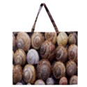 Snail Shells Pattern Arianta Arbustorum Zipper Large Tote Bag View1