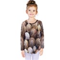 Snail Shells Pattern Arianta Arbustorum Kids  Long Sleeve Tee View1