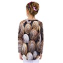 Snail Shells Pattern Arianta Arbustorum Kids  Long Sleeve Tee View2