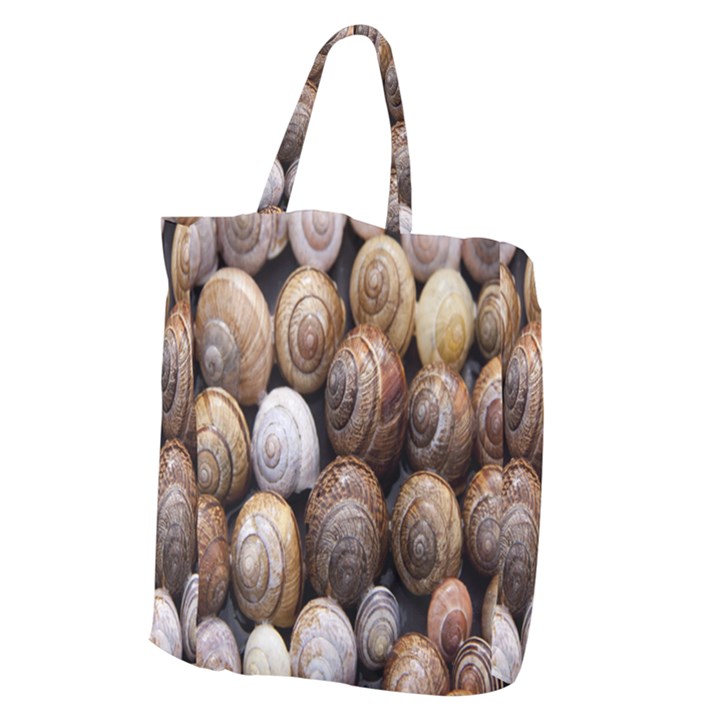 Snail Shells Pattern Arianta Arbustorum Giant Grocery Tote