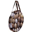 Snail Shells Pattern Arianta Arbustorum Giant Round Zipper Tote View3