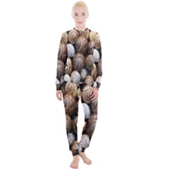 Snail Shells Pattern Arianta Arbustorum Women s Lounge Set by artworkshop