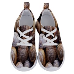 Snail Shells Pattern Arianta Arbustorum Running Shoes by artworkshop