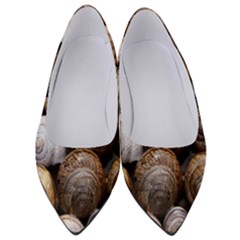 Snail Shells Pattern Arianta Arbustorum Women s Low Heels by artworkshop