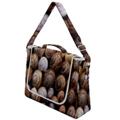 Snail Shells Pattern Arianta Arbustorum Box Up Messenger Bag by artworkshop