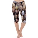 Snail Shells Pattern Arianta Arbustorum Lightweight Velour Cropped Yoga Leggings View1