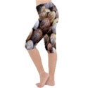 Snail Shells Pattern Arianta Arbustorum Lightweight Velour Cropped Yoga Leggings View2