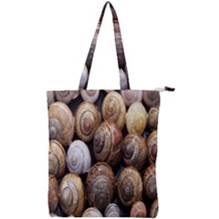 Snail Shells Pattern Arianta Arbustorum Double Zip Up Tote Bag by artworkshop