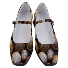 Snail Shells Pattern Arianta Arbustorum Women s Mary Jane Shoes by artworkshop