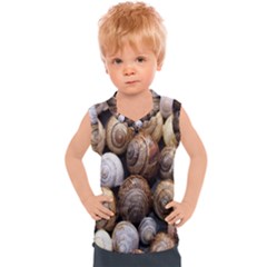 Snail Shells Pattern Arianta Arbustorum Kids  Sport Tank Top