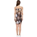 Snail Shells Pattern Arianta Arbustorum Summer Tie Front Dress View2