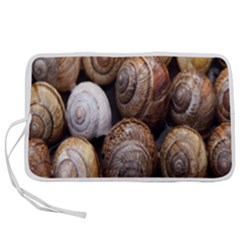 Snail Shells Pattern Arianta Arbustorum Pen Storage Case (m) by artworkshop