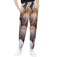 Snail Shells Pattern Arianta Arbustorum Tapered Pants