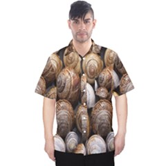 Snail Shells Pattern Arianta Arbustorum Men s Hawaii Shirt