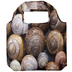 Snail Shells Pattern Arianta Arbustorum Foldable Grocery Recycle Bag