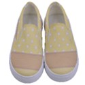 Orange-polkadots Kids  Canvas Slip Ons View1