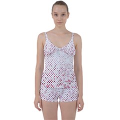 Pattern-polkadots Tie Front Two Piece Tankini by nate14shop