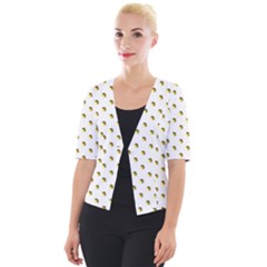 Polka 01 Cropped Button Cardigan by nate14shop