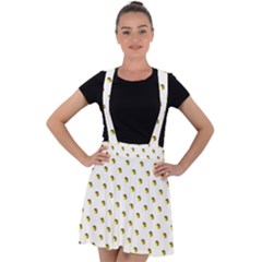 Polka 01 Velvet Suspender Skater Skirt