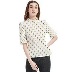 Polka 01 Frill Neck Blouse