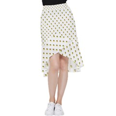 Polka 01 Frill Hi Low Chiffon Skirt by nate14shop