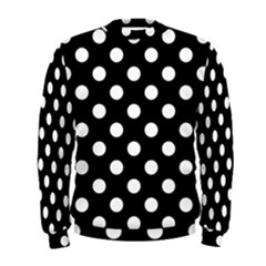 Polka-02 White-black Men s Sweatshirt by nate14shop