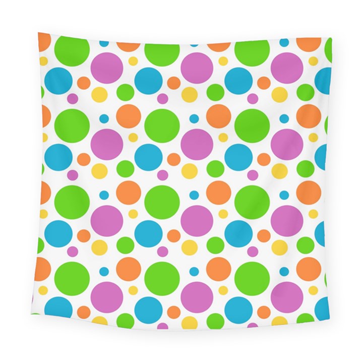 Polka-dot-callor Square Tapestry (Large)